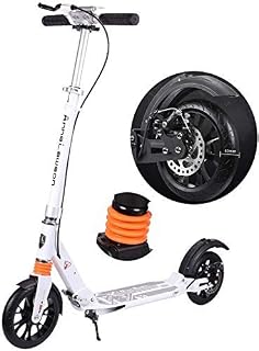 ZXYSMM Scooter H-Kick Portable Lightweight Adult Kick with Disc Brakes, Easy Fold-N-Carry Design, Non-Electric, up to 100Kg