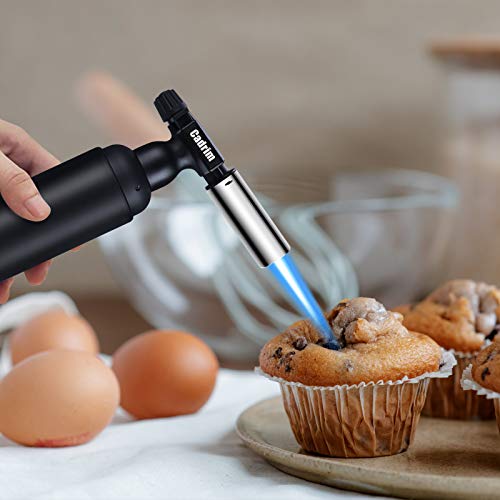 Cadrim Flambierbrenner Küchenbrenner Bunsenbrenner Butangasbrenner Küche mit Super Füllmenge 40g Butangas für Desserts… – Bild 7