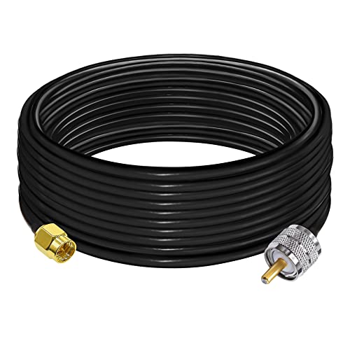 SMA から UHF への 延長 ケーブル RG58 32.8ft(10M)TUOLNK SMA オス から SO239 PL259 オス WiFi アンテナピグテール ケーブル PL259 CB ラジオアマチュア 無線 用 ジャンパー ケーブル