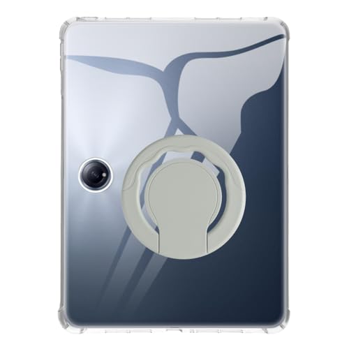 Coque OnePlus Pad 2 12.1 antichoc en TPU transparent avec support rotatif