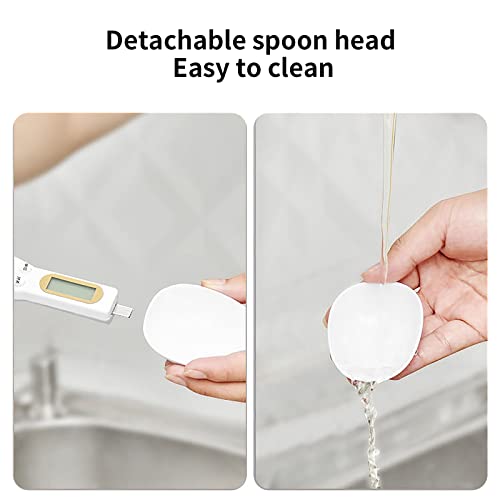 Scale With Spoon,Electronic Food Scale 500G/0.1G Weighing For Grams And Oz,Digital Kitchen Scale With Handle Grip And Spout For Coffee Power,Pills,Tea,Flour,Oil,Baking #TOP4