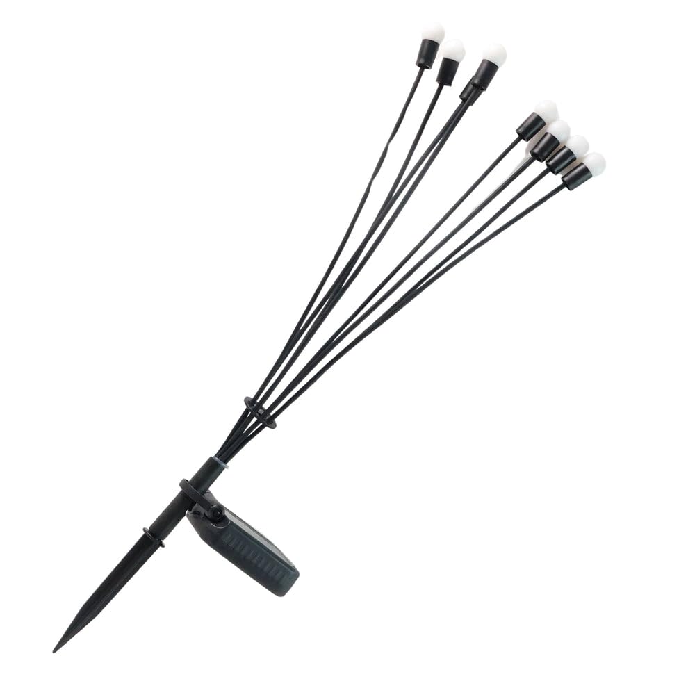 nformals solar led fiber optic garden light - (1 pc/mix led light) | decorative outdoor solar path lamp for lawn, patio & balcony | waterproof, auto on/off & multi-color changing light