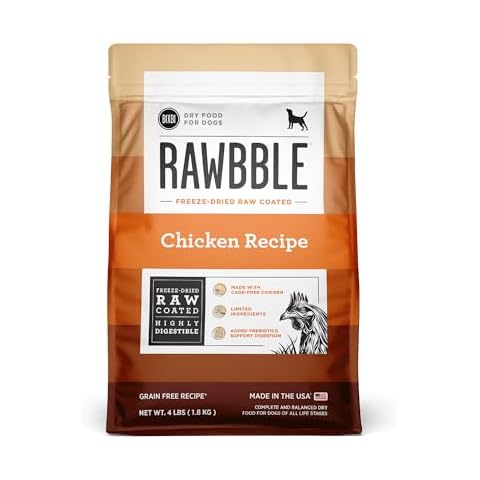 BIXBI Rawbble Dry Dog Food, Chicken, 4 lbs Cover