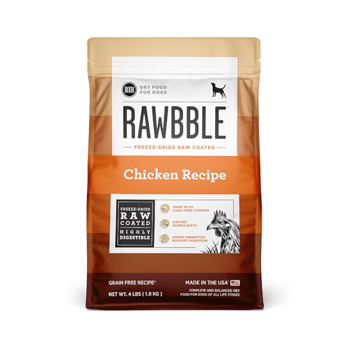 BIXBI Rawbble Dry Canine Meals, Rooster, 4 lbs – USA Made with Recent Meat – No Meat Meal & No Corn, Soy or Wheat – Freeze Dried Uncooked Coated Canine Meals – Minimally Processed for Superior Digestibility BIXBI Rawbble Dry Canine Meals, Rooster, 4 lbs – USA Made with Recent Meat – No Meat Meal & No Corn, Soy or Wheat – Freeze Dried Uncooked Coated Canine Meals – Minimally Processed for Superior Digestibility