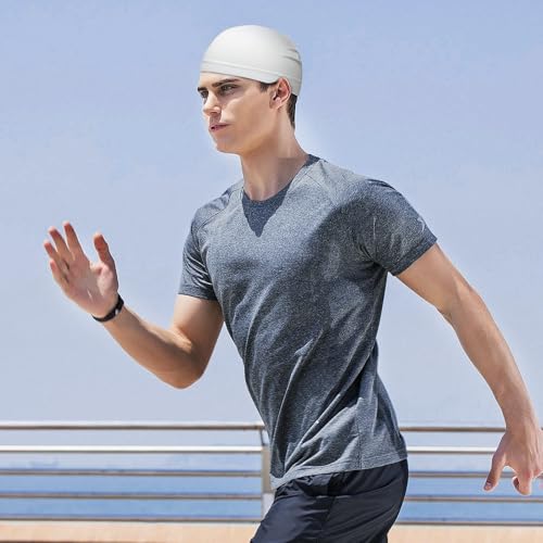 Image of 9 Pcs Skull Cap, Sweat Wicking Cooling Helmet Liner, Lightweight Breathable Cycling Beanie for Men Women