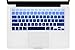 DHZ Dark Blue Gradient Keyboard Cover Silicone Skin for 2015 or Older Version MacBook Air 13 MacBook Pro 13 15" inch (No Fit for 2018 MacBook air 13 or 2017/2016 Released New MacBook Pro 13 15)