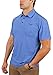 Urban Fox Men's Golf Shirts for Men | Short Sleeve Performance Polo Shirts for Men | Heather Dry Fit | Moisture Wicking | Blue X-Large