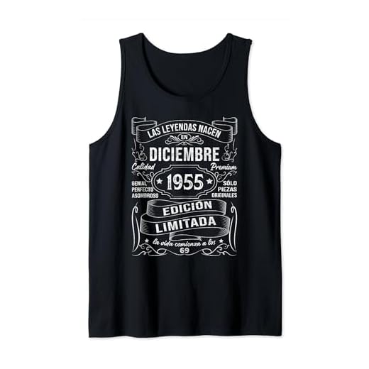 Las Leyendas Nacen Diciembre 1955 Regalo 69 Años Cumpleaños Camiseta sin Mangas