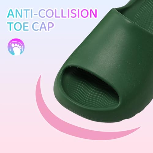 Image of Cloud Slides for Kids,Boys Girls Shower Slippers Bathroom Pool Sandals,Toddler Home House Open Toe Comfy Thick Sole Slippers,Summer Non-Slip Beach Shoes