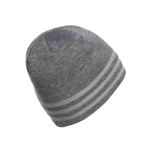 Adidas Men's Eclipse Reversible Beanie, Grey Six-Grey Twist/Onix Grey/Black, One Size #TOP3