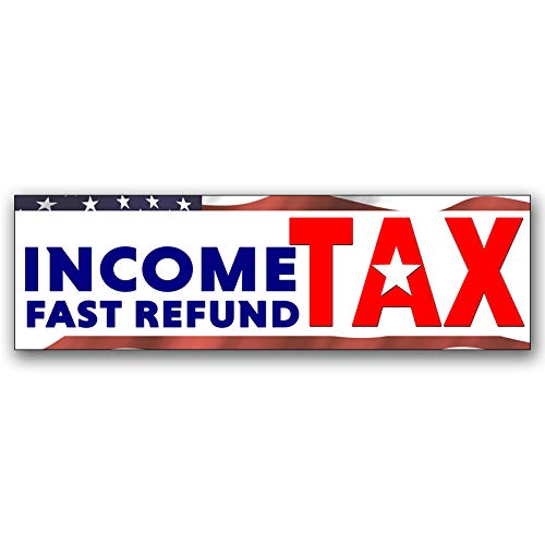 Income Tax Fast Refund Vinyl Banner (Size Options) Large - 36x120