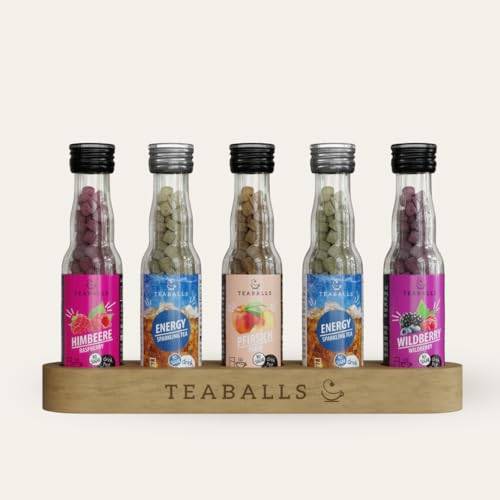 TEABALLS - 5er Set POWER BOOSTER - 2X ENERGY, HIMBEERE, PFIRSICH, WILDBERRY für ca. 200 Tassen Tee TEABALLS - 5er Set POWER BOOSTER - 2X ENERGY, HIMBEERE, PFIRSICH, WILDBERRY für ca. 200 Tassen Tee