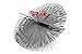 Produktbild PYRO FEU 862618 Kaminkopf, Stahl, 250 mm, metrisches Gewinde 12, Grau