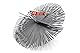 PYRO FEU 862618 Kaminkopf, Stahl, 250 mm, metrisches Gewinde 12, Grau