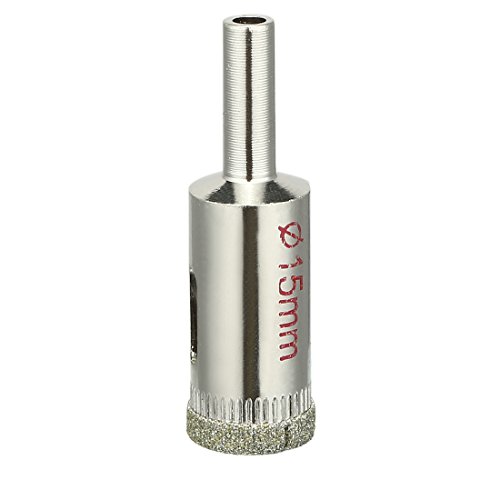 sourcingmap 5PCS 15mm Diamond Coated Hole Saw Drill Bits for Glass Ceramic Tile Marble Rock Porcelain Bottles Pots Brick - Image 4