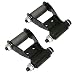 2pcs Black Leaf Spring Shackle Kit (with Bolts, Washers, Nuts) Rear Position Compatible with 1973-2004 Ford F100 and F150, and 1986-2008 Ford Ranger - Leaf Springs must be 2.5 inch Width