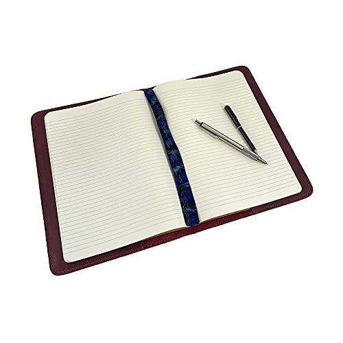 Image of Hide & Drink, Journal Cover Compatible with Moleskine XL (7.5 x 9.75 in) with Strap, Refillable Case, Personal Planner, Full Grain Leather, Handmade Office & Work Essentials, Sangria