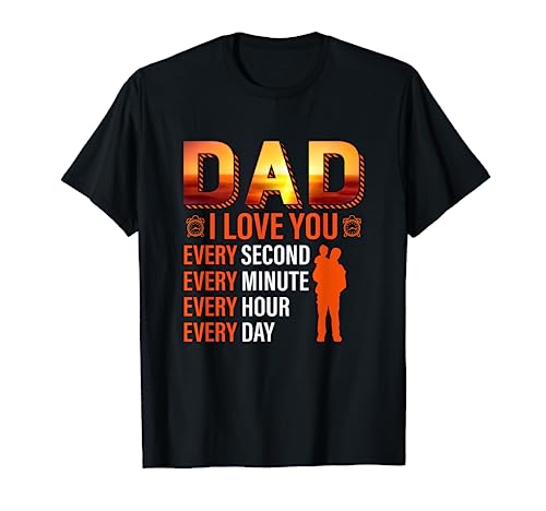 Dad I Love You - Papá para hombre, diseño vintage y divertido Camiseta