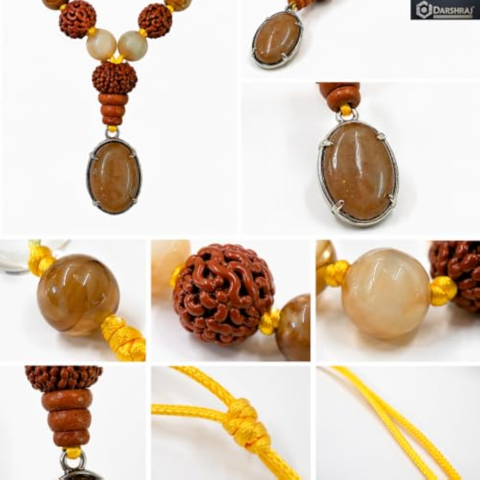 Pisces Rashi Kavach Thread Zodiac Mala Pendant