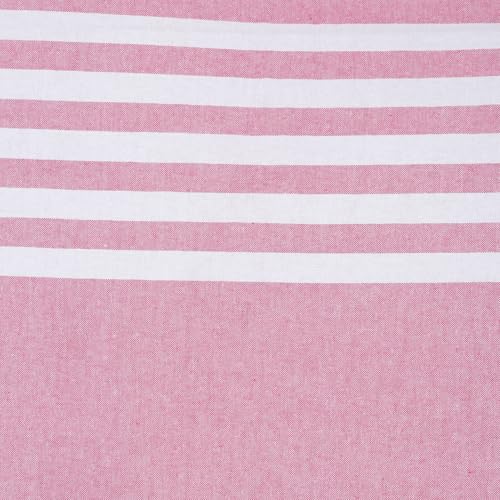 Image of Handmade Double Bedsheet 210 TC | Without Pillow Cover | Handloom Cotton Bedsheets for Double Bed | Double Bedsheet for Summer (Size 90X100 Inches, 7.5 x 8.3 Feet (Cavern Pink, King Size)