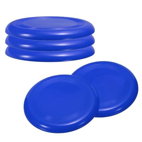 PATIKIL Flying Disc 9 Inch, 5 Pack Colorful Plastic Flying Disk Flyer for Outdoor Sports Training Playing Lawn Game, Blue