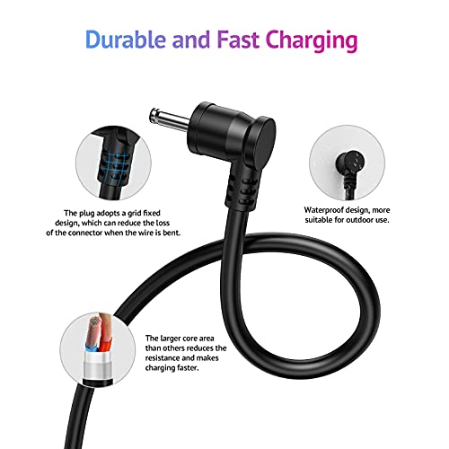 Ayotu Weatherproof Solar Panel For Stick Up Cam Battery/Plug-In 3Rd Gen/2Nd Gen & Spotlight Cam Battery, 3.8M/12Ft Charging Cable With Wall Mount (Not Include Camera),Black #TOP3