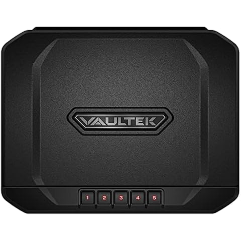 VAULTEK VS20 Bluetooth 2.0 Smart Handgun Safe with Auto-Open Lid and Rechargeable Battery (Covert Black) Cover