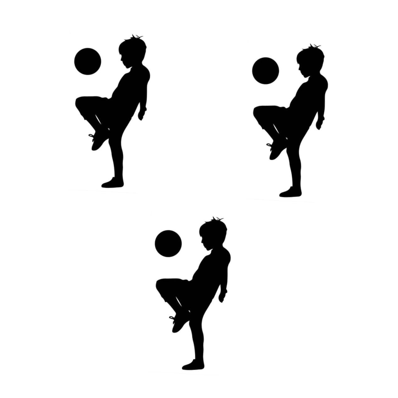 POPETPOP 3pezzi Adesivi Murali Calcio Per Stickers Decorativi Per Camera Da Letto Design Sportivo Facili Da Applicare e Rimovibili