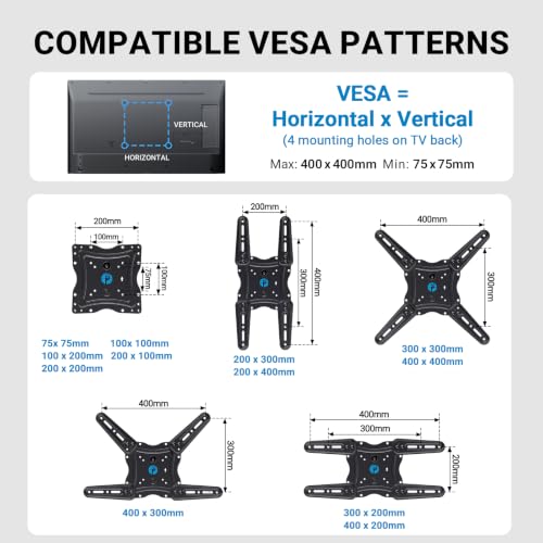 Image of Pipishell 30 inch Long Arm TV Wall Mount for 32-65 inch TVs, Max VESA 400x400mm