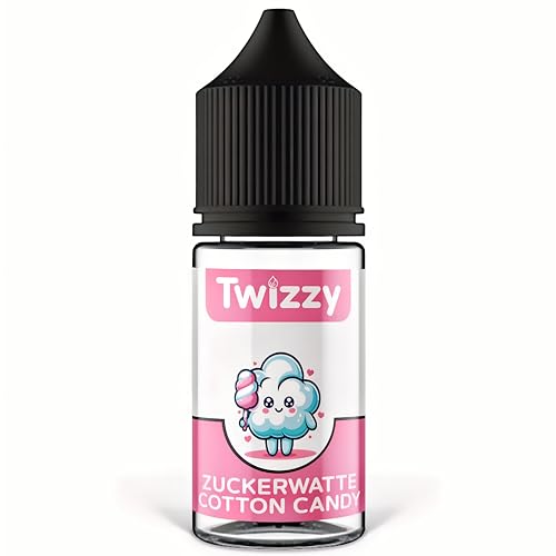 Twizzy Zuckerwatte Lebensmittelaroma -30ml- Intensives Aroma – Ideal zum Backen, in Lebensmitteln & Getränken, auch für Vernebler, Nebelmaschinen, uvm