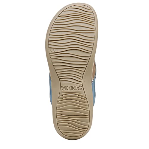Image of Vionic Women's Rest Bella Toe Post Sandal- Supportive Ladies Orthotic Sandals that include Three Zone Comfort with Arch Support- Flip Flop for Ladies, Medium and Wide Width Size 5-12