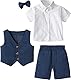 mintgreen Baby Anzug Junge, Hochzeit Tauf Kurzarm Kleidung, Marine, 12-18 Monate, 80