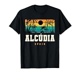 Alcudia España Mallorca Playa Sunset Design Camiseta