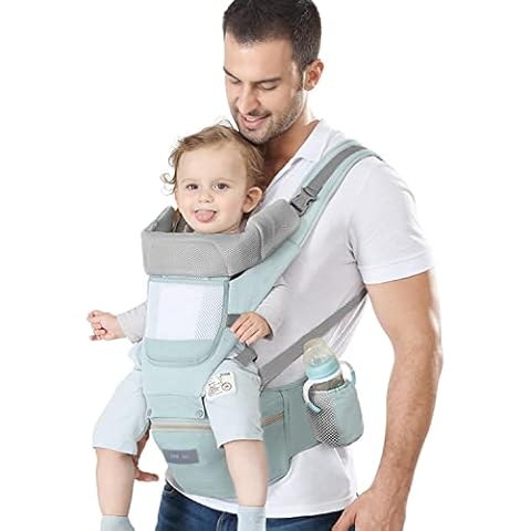 Azeekoom Mochila Portabebés Ergonómica con Asiento de Cadera Cover