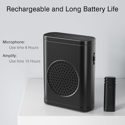 Amplificador de voz sem fio com microfone de lapela sem fio, alto-falante Bluetooth, sistema PA, sup