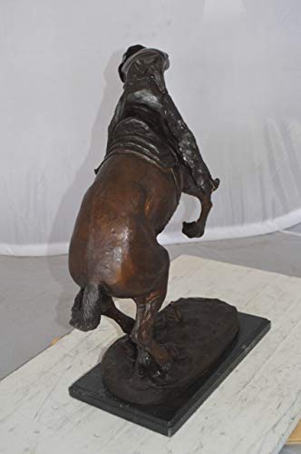 Rattlesnake By Remington Bronze Statue - Size: 16" L X 13" W X 22" H. #TOP5