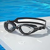 ROER Swimming Sport Equipment Goggles Corrective Myopic No Leaking Anti-Fog for Shortsighted Man Woman Adult (-3.5, Black new), XH2005