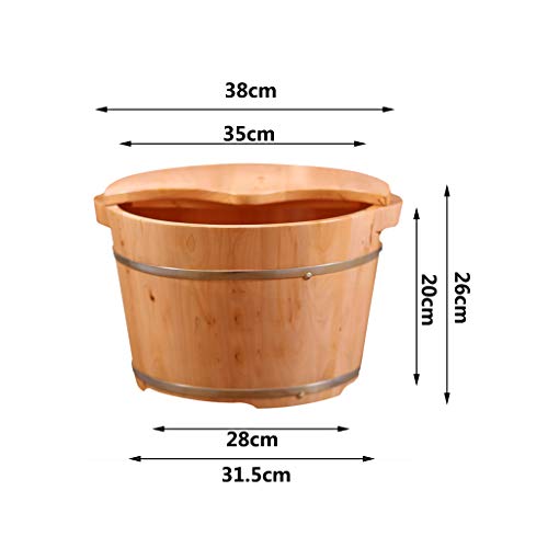 Spa de pies madera cedro con tapa y masaje miniatura 7