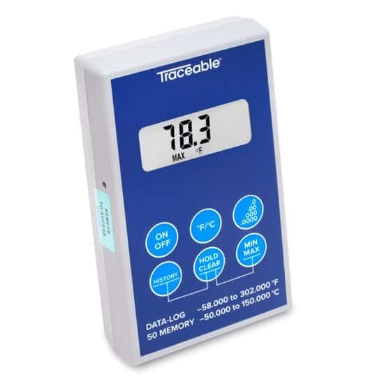 Traceable Scientific Thermistor Thermometer with USB Probe