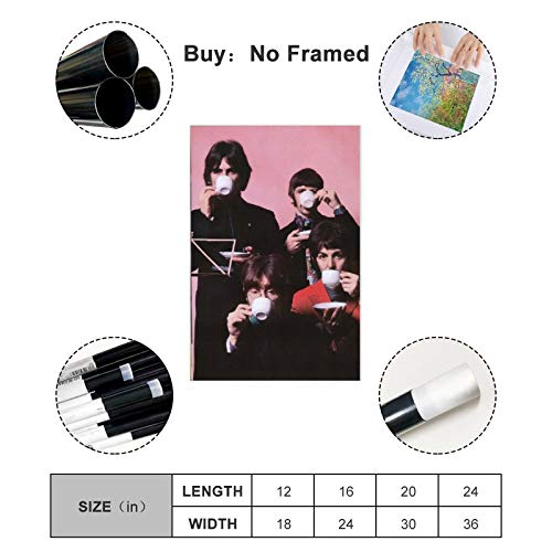 Poster sur toile The Beatles 8 Legendary Rock Band Décoration de chambre à coucher ou de bureau 50 × 75 cm Sans cadre - Les Beatles, Paul McCartney, John Lennon, RIngo Starr, George Harrison Poster sur toile The Beatles 8 Legendary Rock Band Décoration de chambre à coucher ou de bureau 50 × 75 cm Sans cadre – Image 3