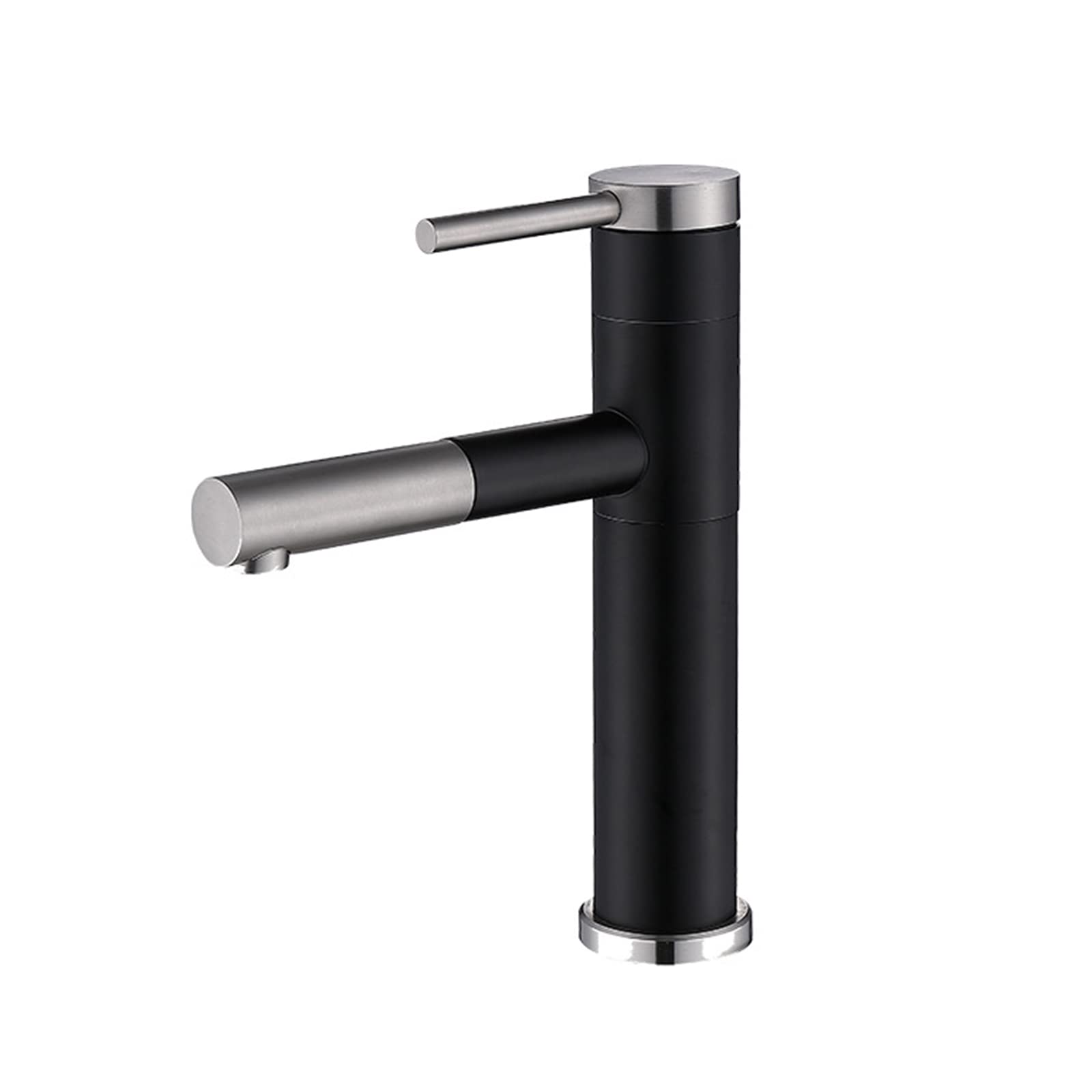Nvsfzgiyg Nero Mixer Sink Faucet With Pull Out Sprayer Stainless Steel Retractable Hot And Cold Single Handle Basin Hole Down, For Bathroom,Black(Nero)