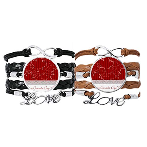 Bracelet en cuir feuille d'érable anti-irritation confortable pour peau sensible