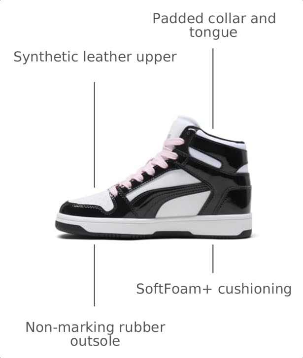 Image of PUMA Unisex-Child Rebound Layup Mid Shoes