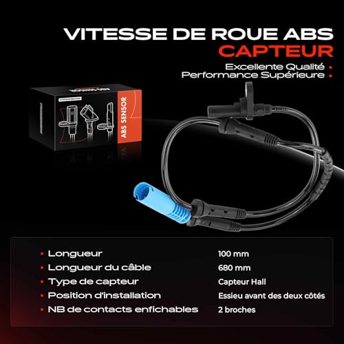Capteur ABS défaillant BMW E60 E61 résolu avec le modèle avant 34526771700