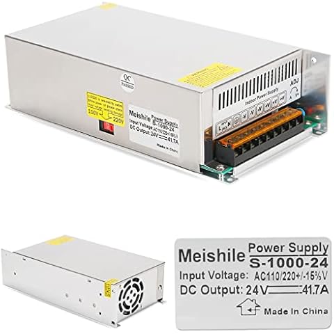 24V 41.6A 1000W DC Switching Power supply Adapter PSU AC-DC 24Volt Industrial Transformer Converter 0-30/20amps LED drive Lamp Meter Electric Printer Heater Motor Pump Amplifier Fan SMPS 110V/220 Cover