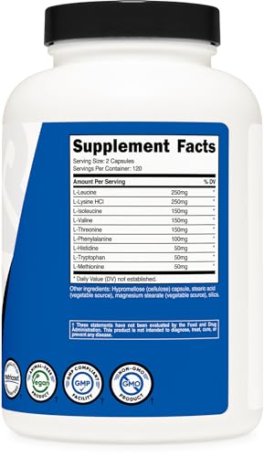 Nutricost NTC-20355 Eaa Capsules 1200Mg, 240 Capsules thumb #4