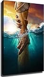 Jesus Christ Canvas Wall Art - Don'T Be Afraid Just Have Faith Give Me Your Hand Poster Painting Rel