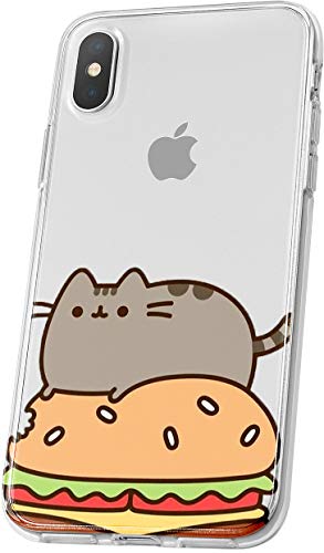 LA COQUERIE Coque Chat avec Burger Wiko Ozzy Silicone Transparent Originale à Motif. Etui de protéction pour téléphone