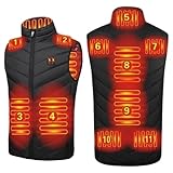 RIKAY Electric Heated Vest Gilet for Men Women Washable USB Rechargeable Heated Waistcoat Winter...