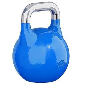 GORILLA SPORTS® Kettlebell Competition - Gewicht 8 kg bis 40 kg, Bodenschonende, aus Massivstahlguss, in 9 Farben - Wettkampf Kugelhantel, Schwunghantel, Kugelgewichte, für Fitness, Krafttraining, Gym